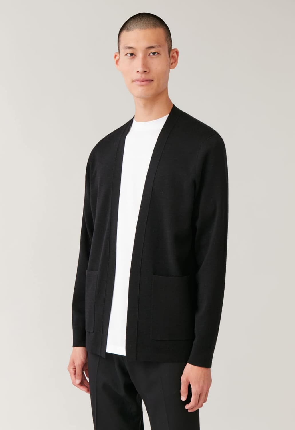 [COS] 남성 블랙 루즈핏 가디건 상품이미지1
