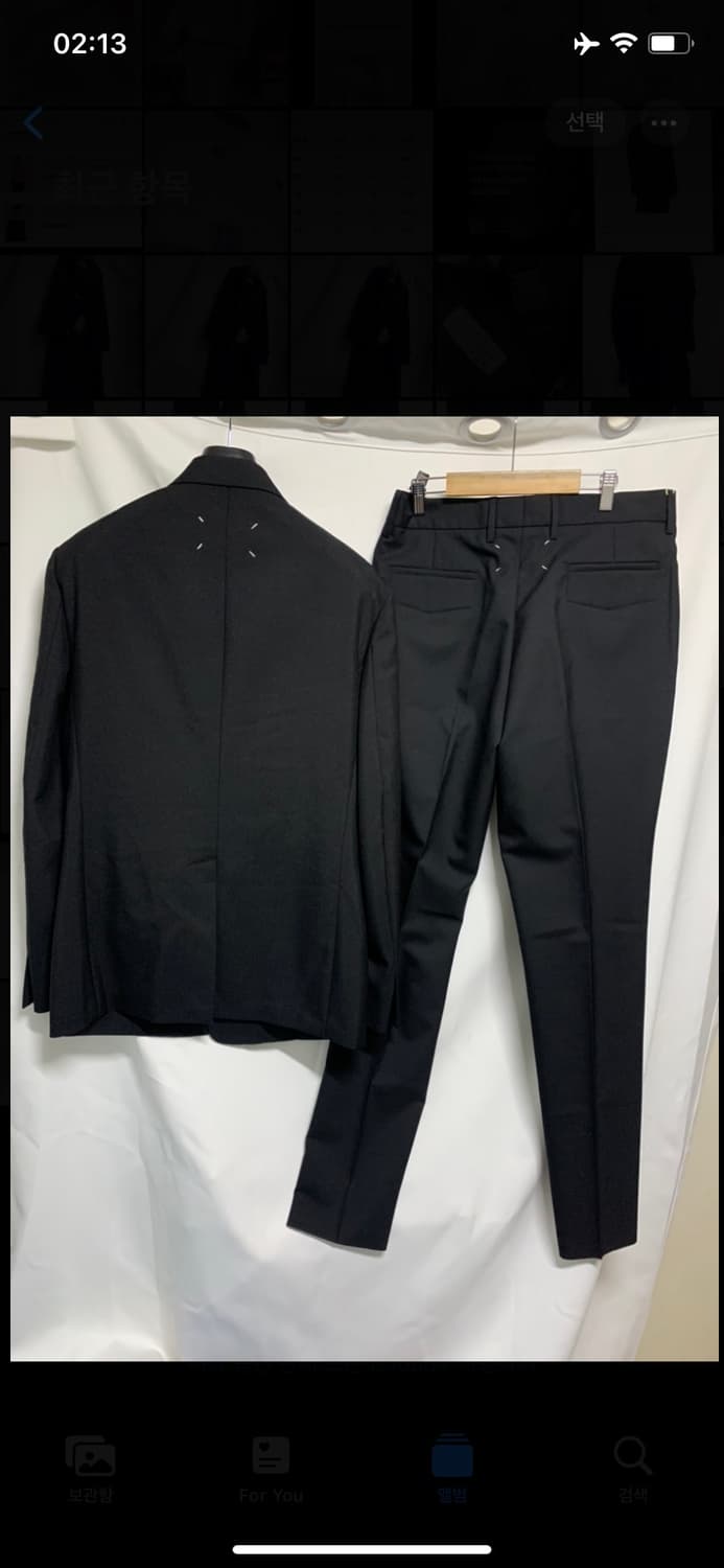 마르지엘라 블랙 수트 셋업 울100%20-21SS 50 상품이미지5