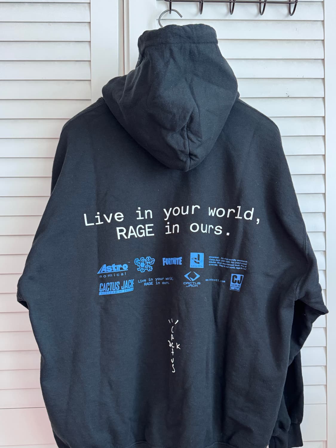 트레비스 스캇 X 포트나이트 월드 후디 XL 상품이미지2