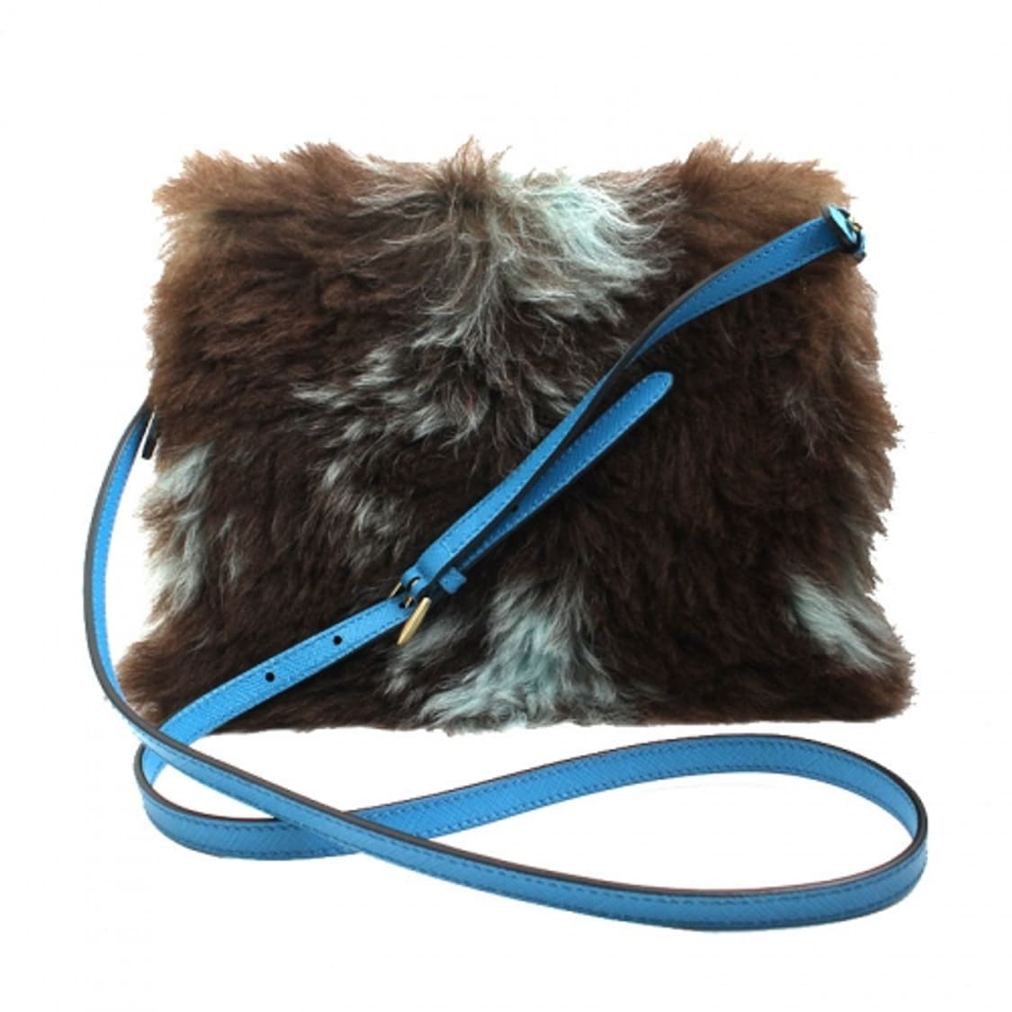 프라다 투톤 퍼 크로스 겸 클러치백 상품이미지3