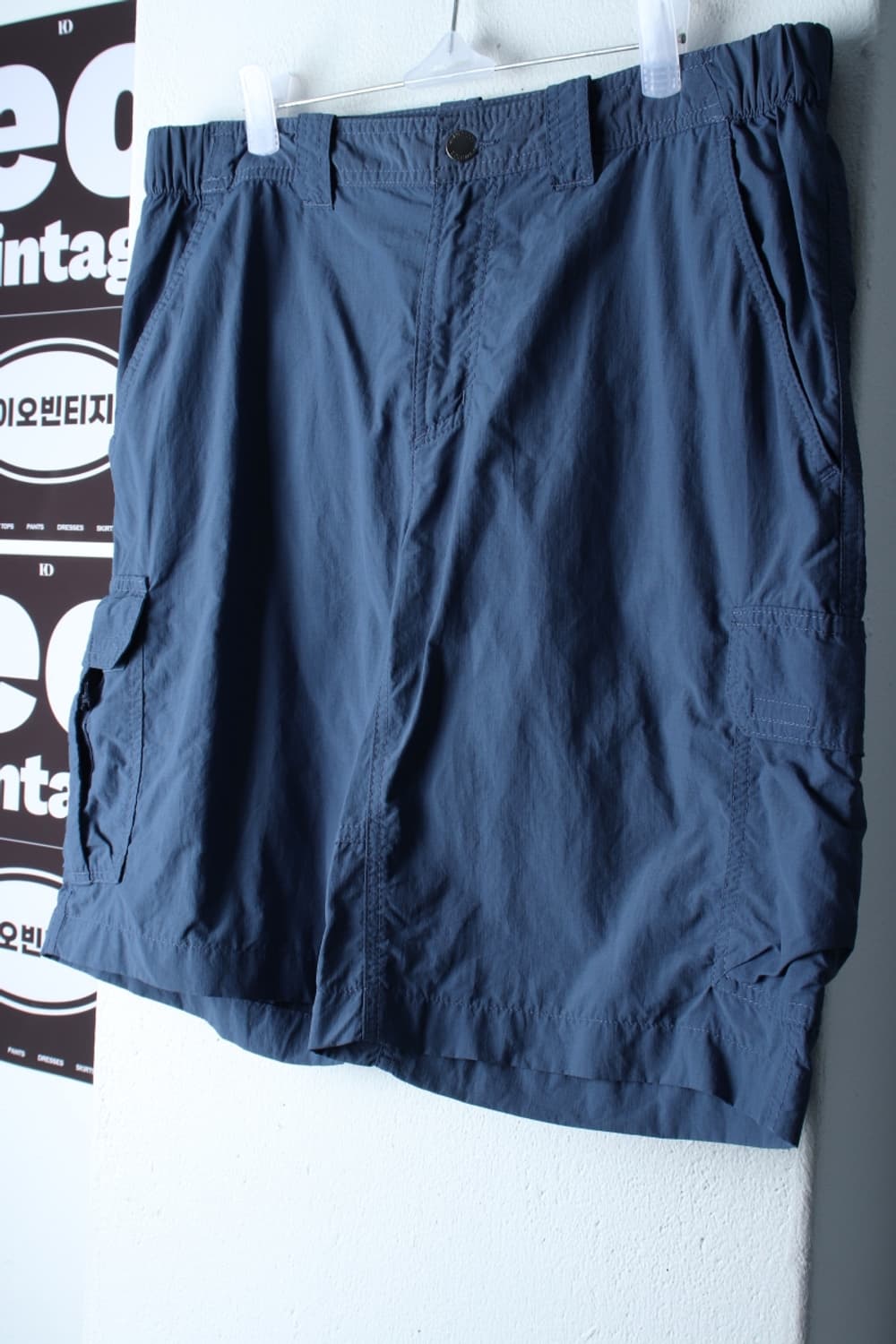 (L-XL) 컬럼비아 반바지 팬츠 카고 나일론 밴딩 블루-P10078 상품이미지1
