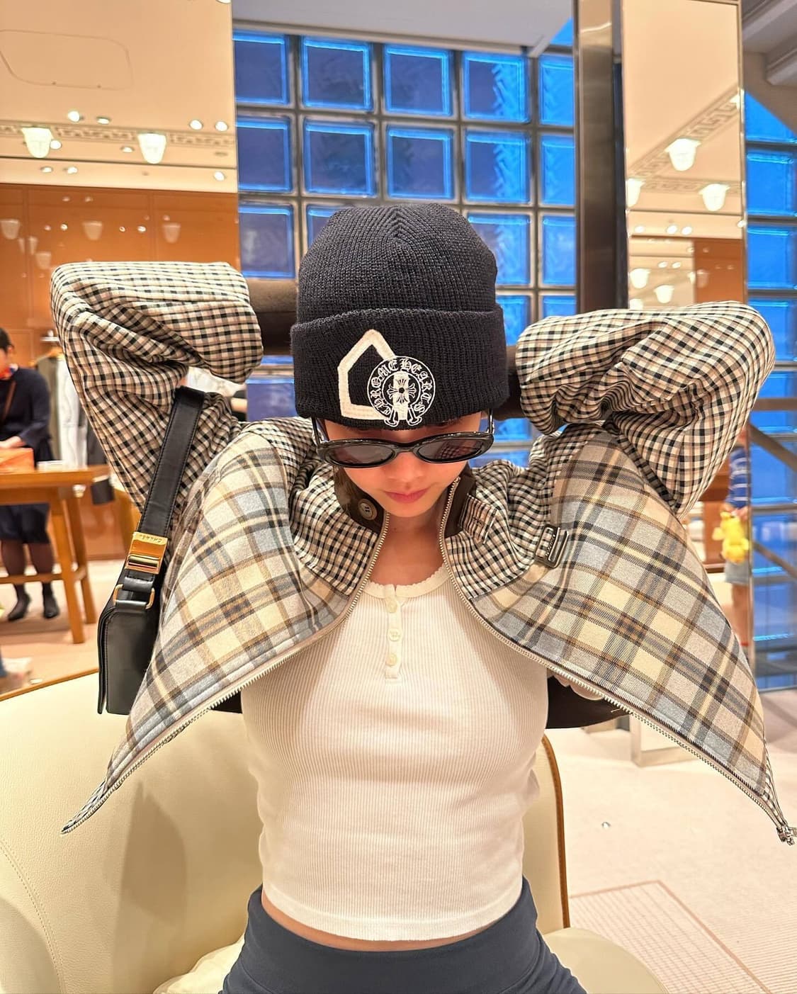 글로니 러셀 블루종 RUSSELL PLAID BLOUSON 상품이미지3