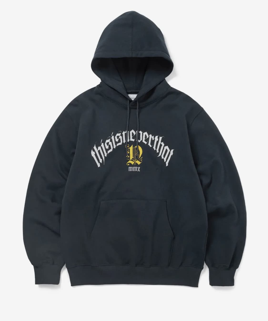 디스이즈네버댓 네이비 로고 후드 후디 XL 상품이미지1