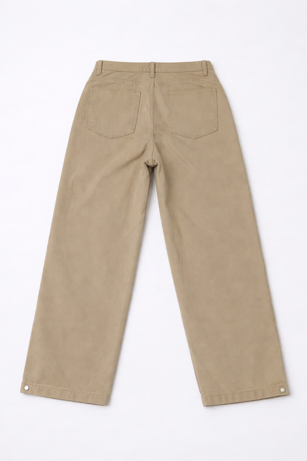 새상품 베이지 커브드 핏 와이드 팬츠 상품이미지2