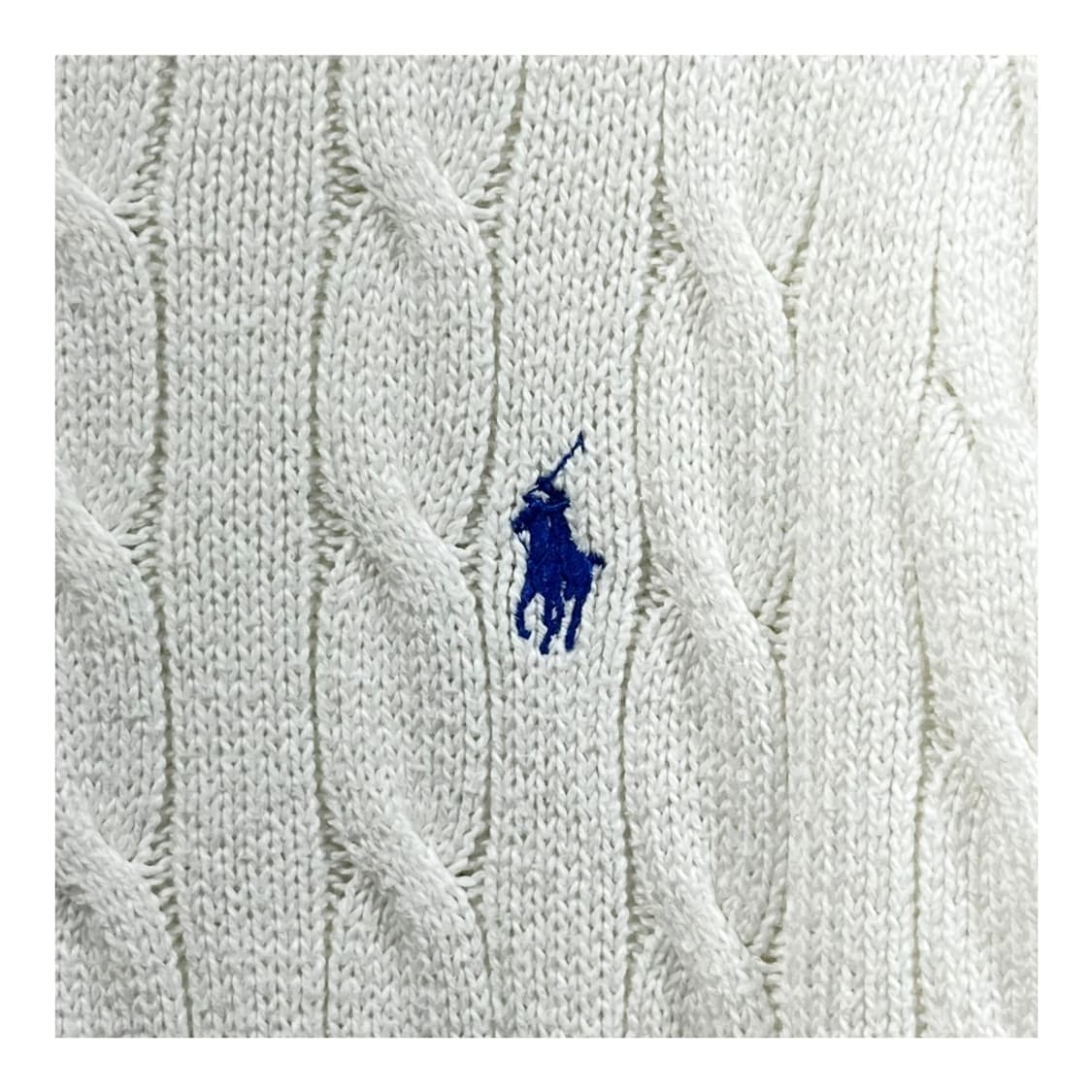 [Polo] 폴로랄프로렌 꽤배기 니트 (화이트) 상품이미지4