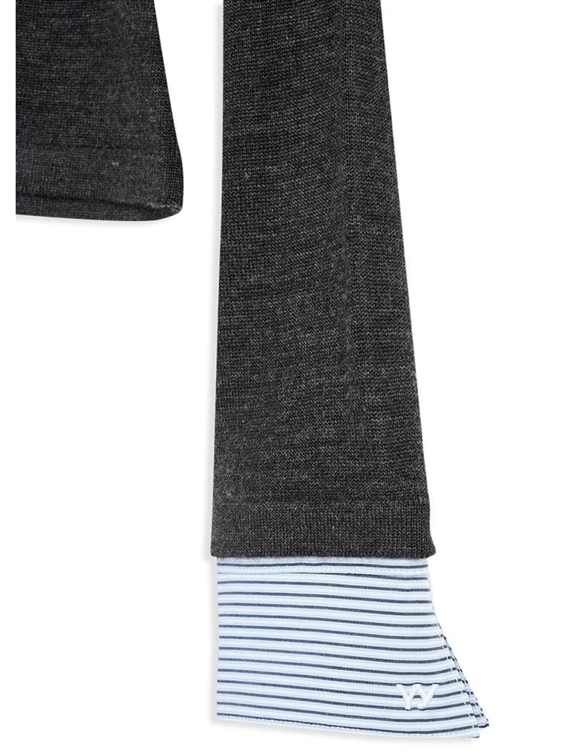 오픈와이와이 셔츠 레이어드 가디건 니트 openyy 상품이미지5