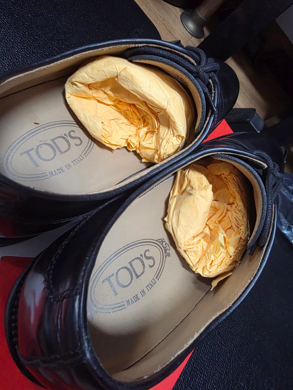 TOD'S 토즈 블랙 남성 더비슈즈 구두 / 사이즈 285 상품이미지2