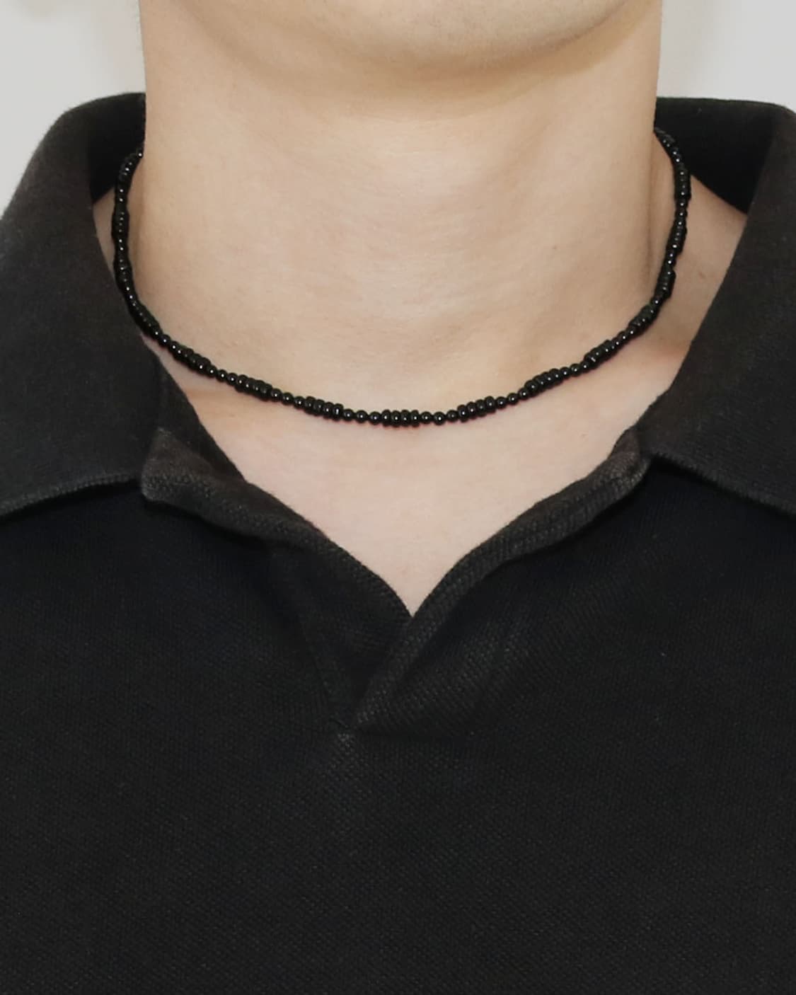 론델 패턴 목걸이 ( 오닉스 x 오닉스 ) 상품이미지1