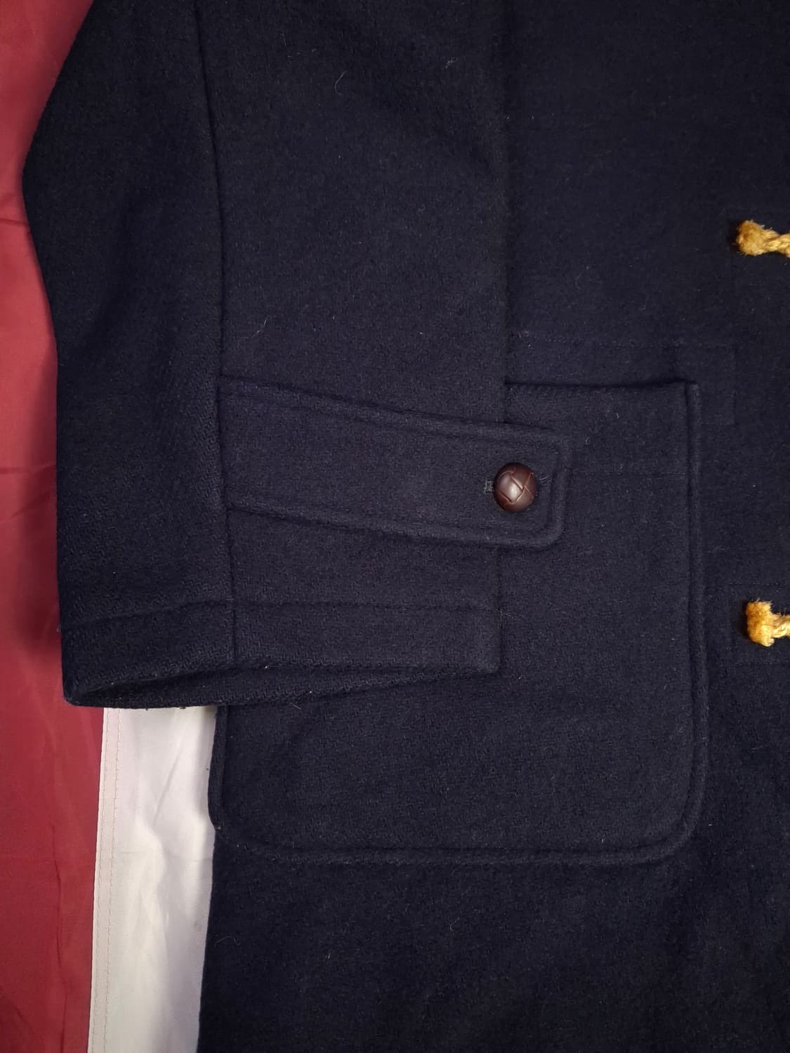 특A 90's 일본판 오리지날 랄프로렌폴로 울 더플 떡볶이 코트 상품이미지7