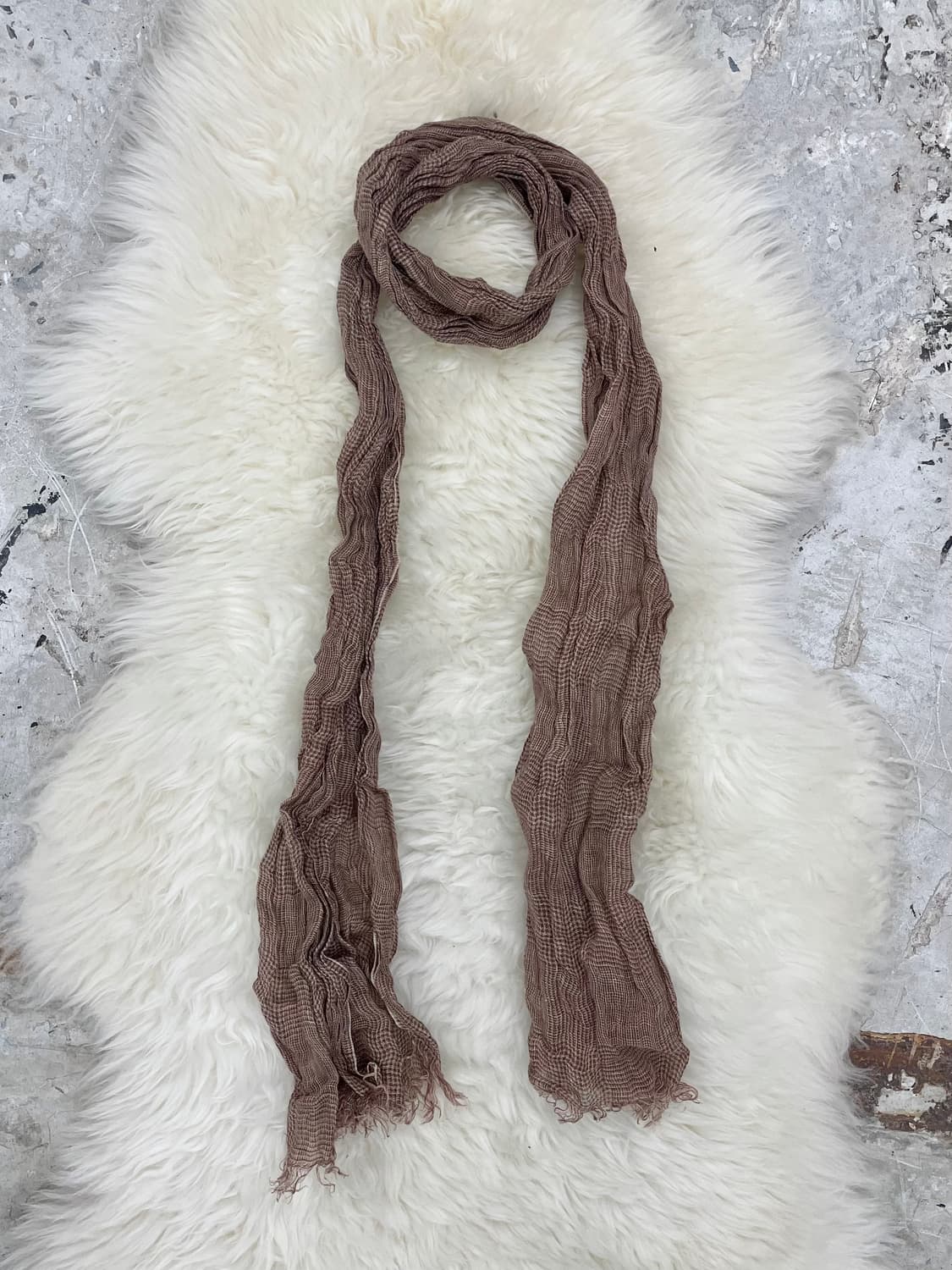 모리 체크 링클 머플러  상품이미지4