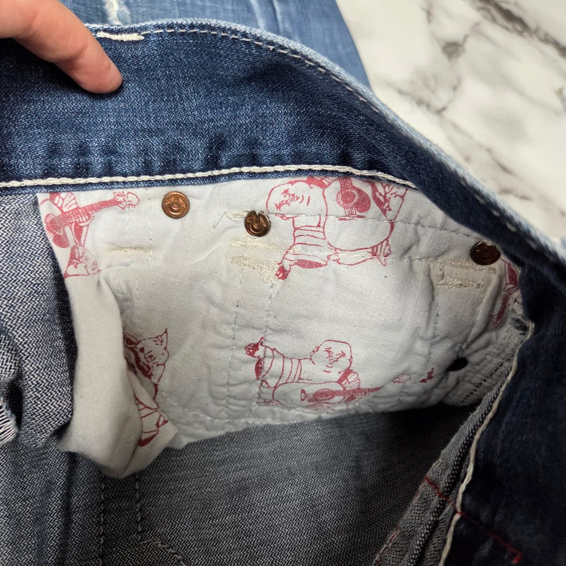 트루릴리전 y2k버뮤다 팬츠 상품이미지7