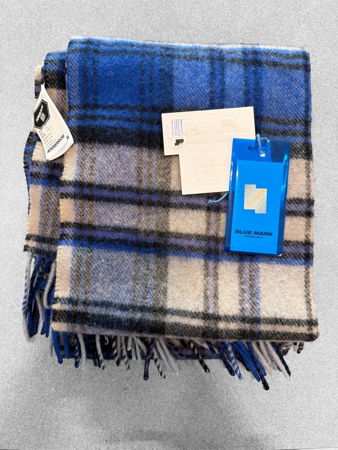 아더에러 레번트 플레이드 머플러 Z-블루 미착용상품 상품이미지1