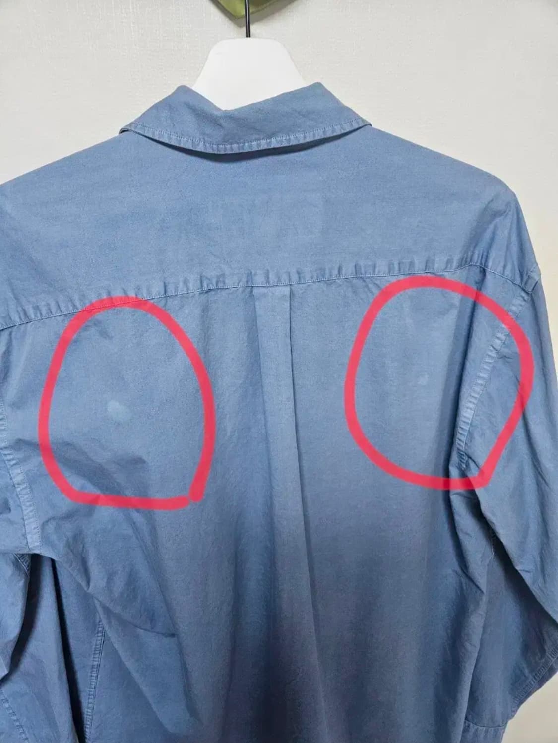 [48] 퍼스트플로어 다이드클래식 셔츠 삭스블루 상품이미지6