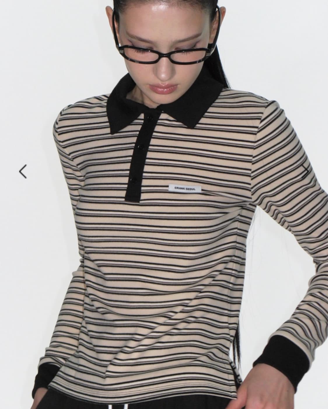CRANK MULTI STRIPED POLO SHIRTS_IVORY 상품이미지1
