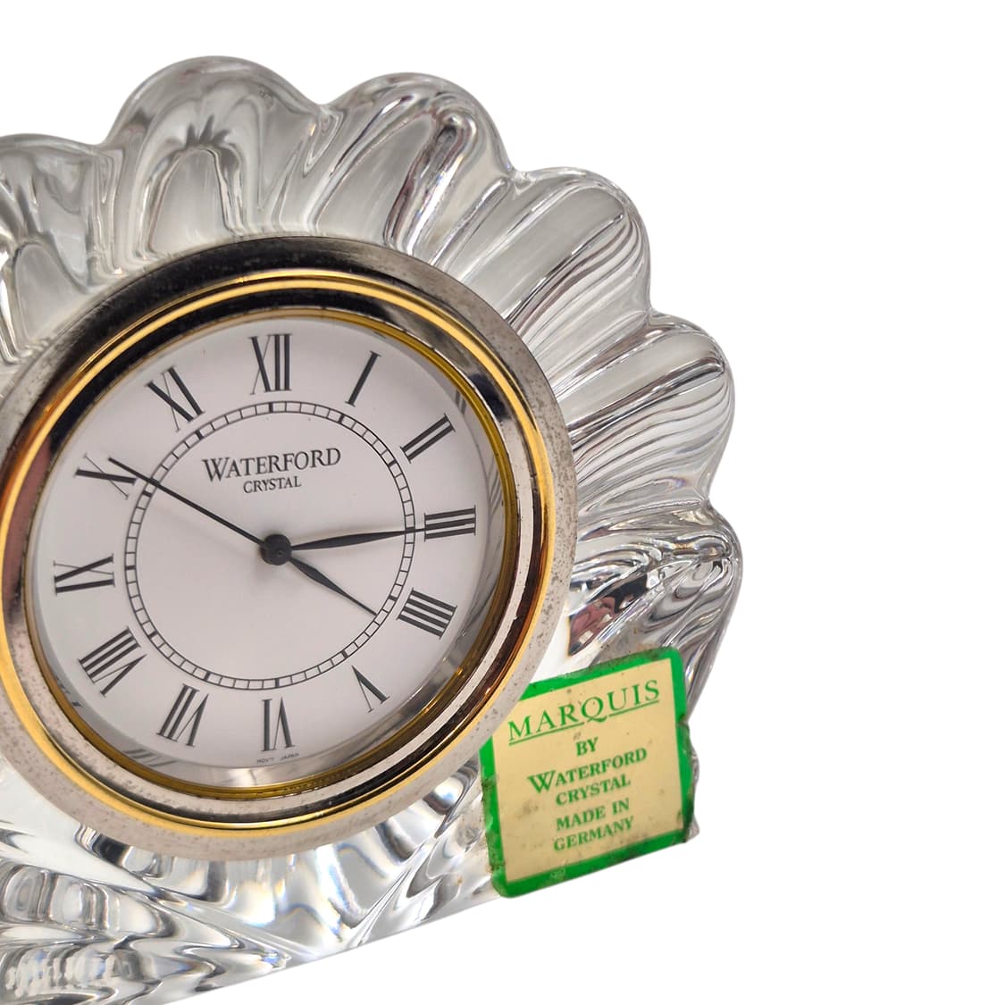 90s 독일 리드 크리스탈 조개 탁상 시계 상품이미지2