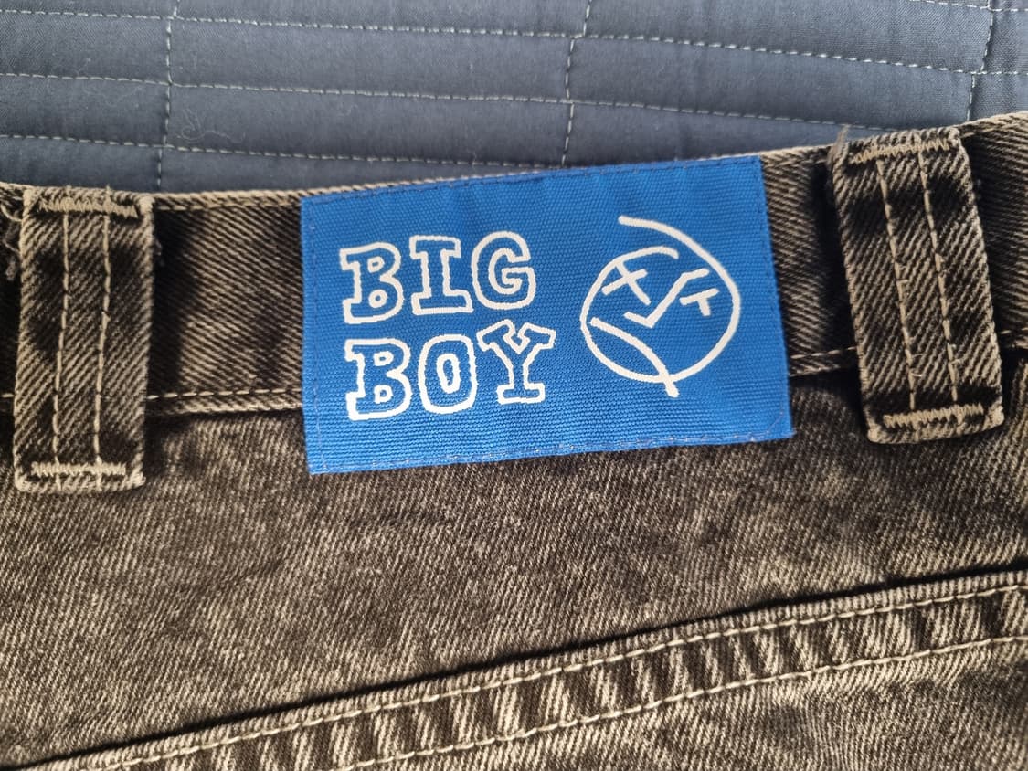 폴라스케이트 빅보이 실버 블랙 데님 쇼츠 M 상품이미지3