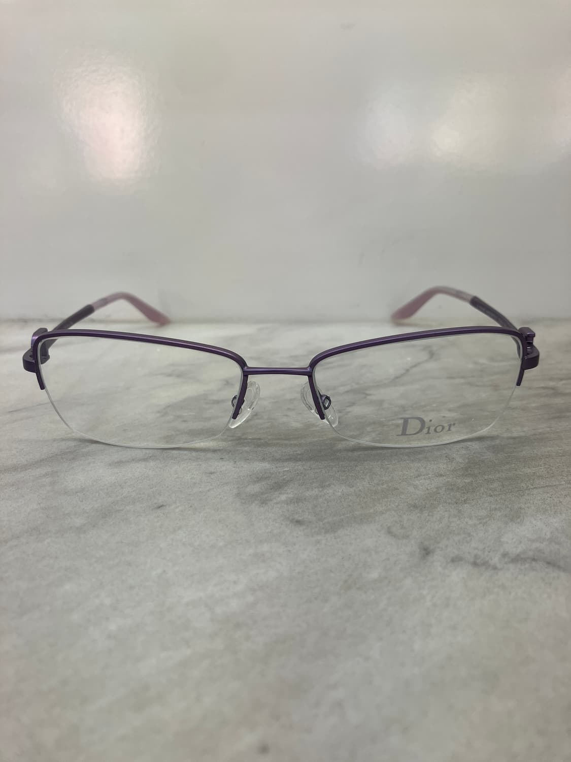 디올 Dior 바이올렛 소프트 스퀘어 반무테 메탈 안경 상품이미지6