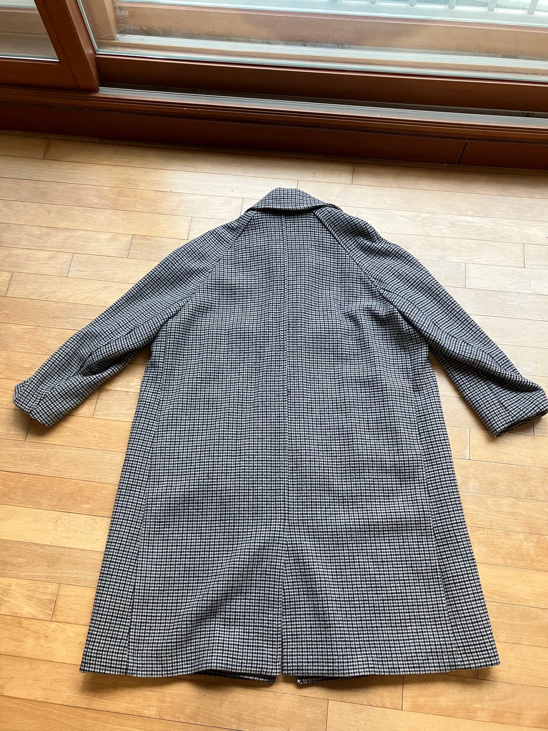 h&m 건클럽체크 발마칸 코트 오버핏 상품이미지6
