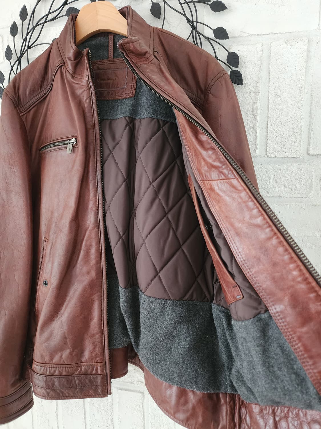 마시모두띠 가죽 점퍼 상품이미지7