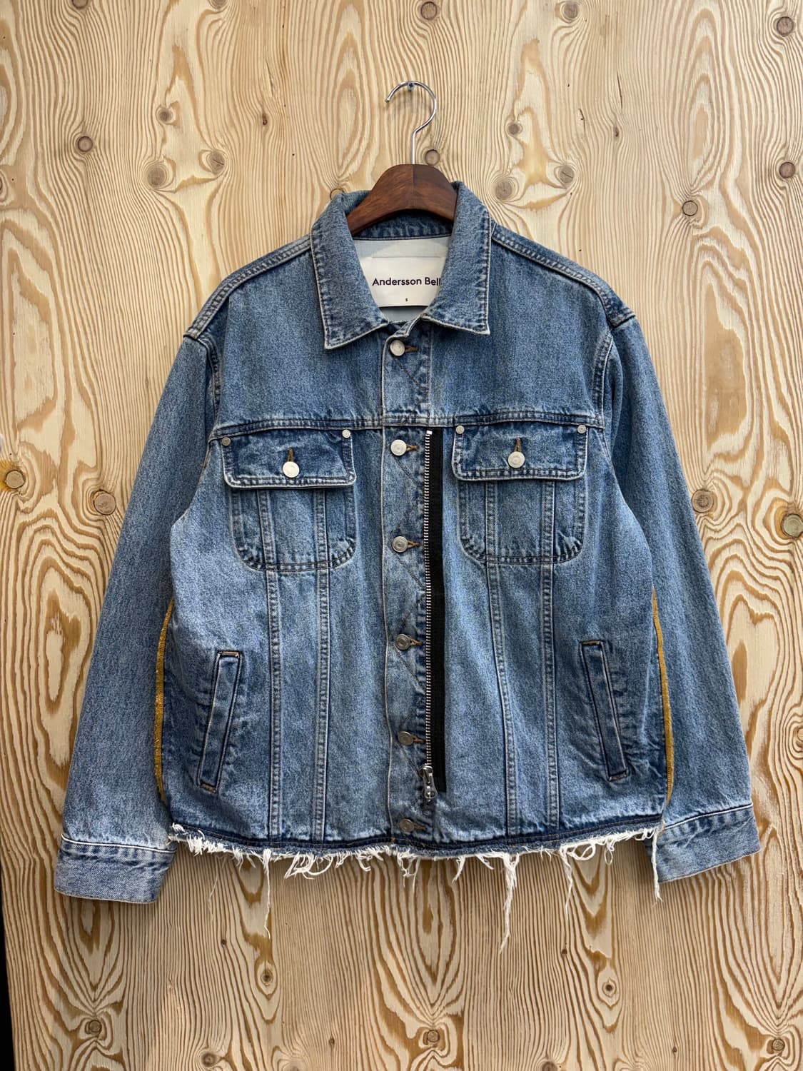 앤더슨벨 투웨이 데미지 데님자켓 상품이미지1
