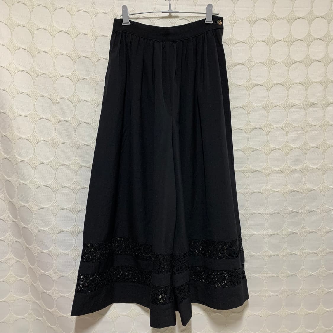 comme des garçons 울 레이스 배색 와이드 팬츠 상품이미지2