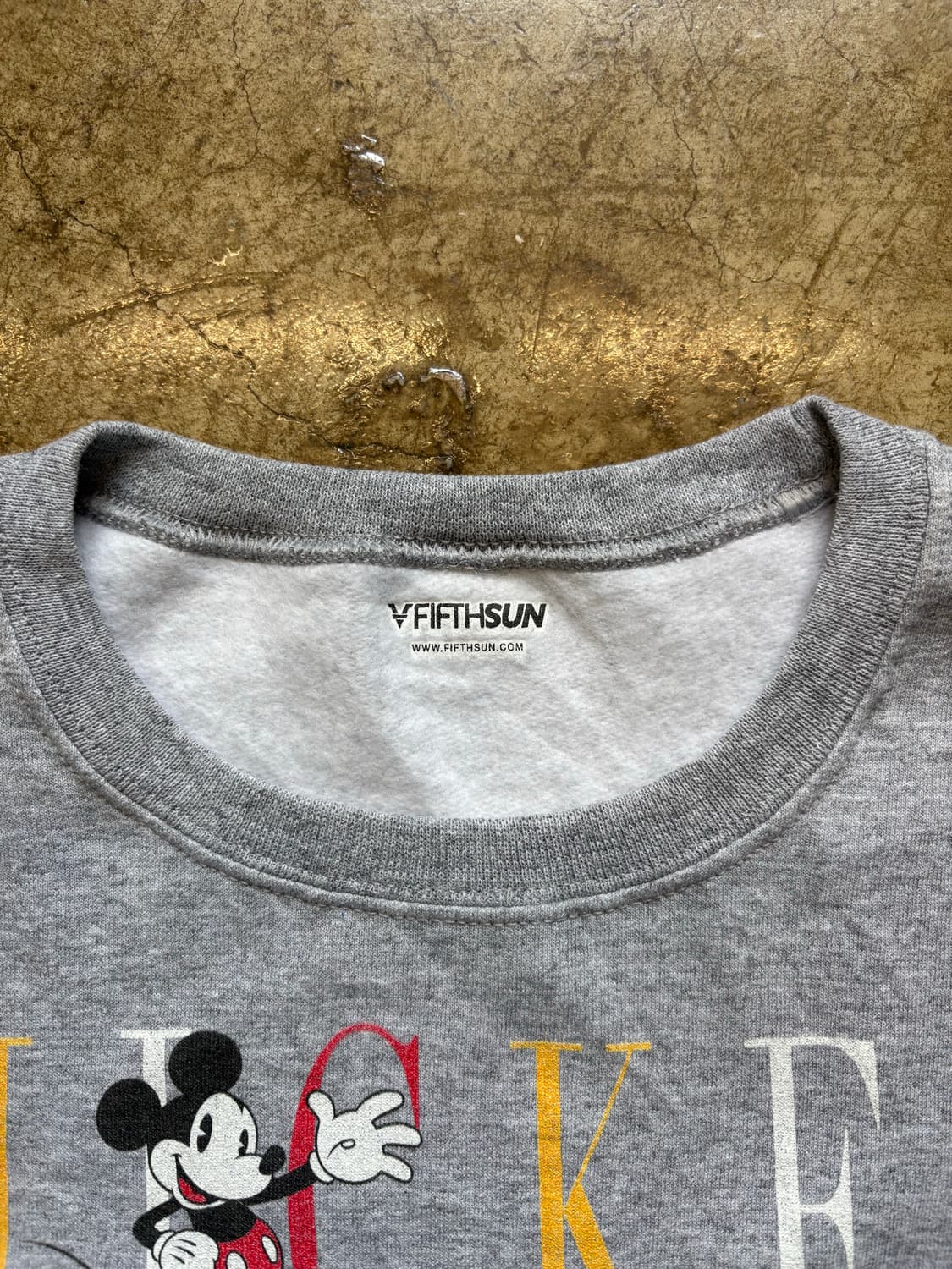 빅사이즈 미키 그레이 스웻셔츠 상품이미지4
