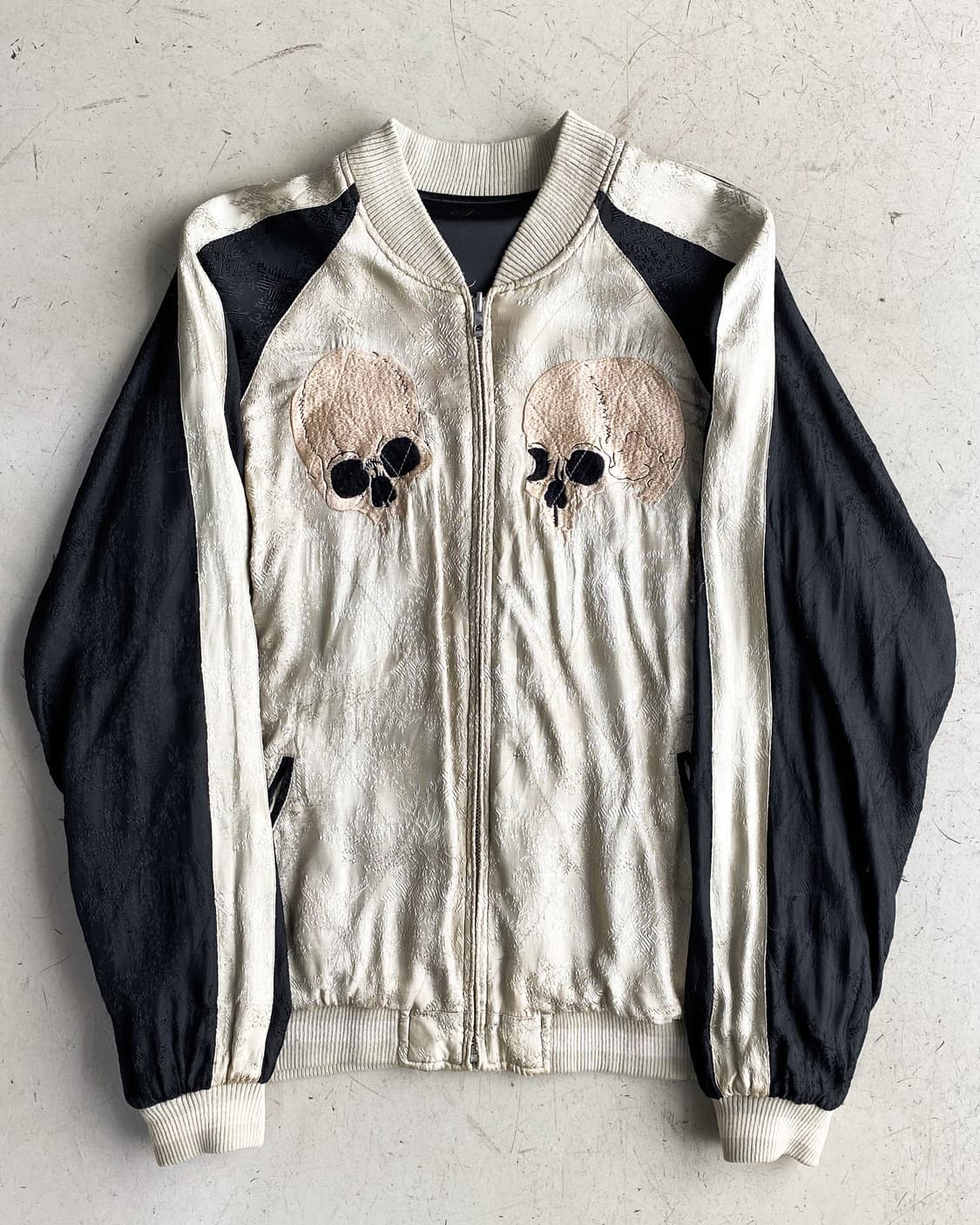 스크립트 수베니어 리버시블 레이온 사틴 스카쟌 상품이미지5