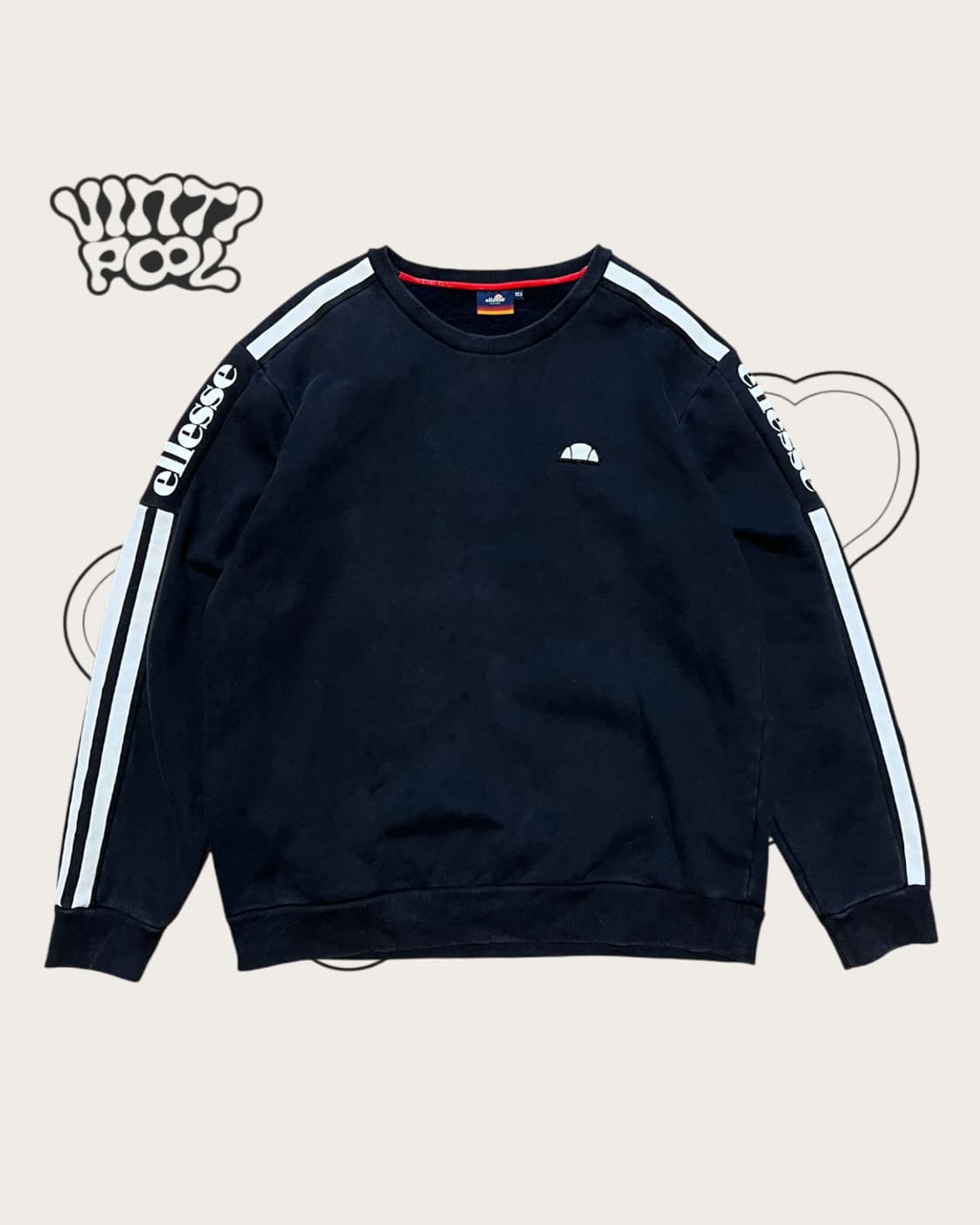 ellesse 엘레쎄 사이드라인 맨투맨 XL 블랙 상품이미지1