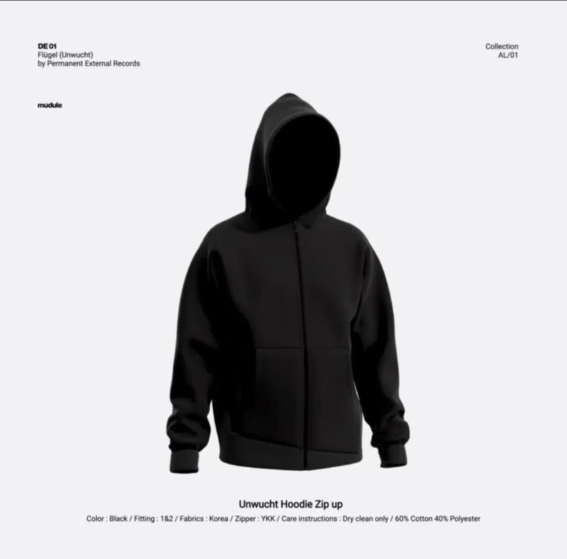 Mudule Unwucht Hoodie Zip Up 상품이미지1