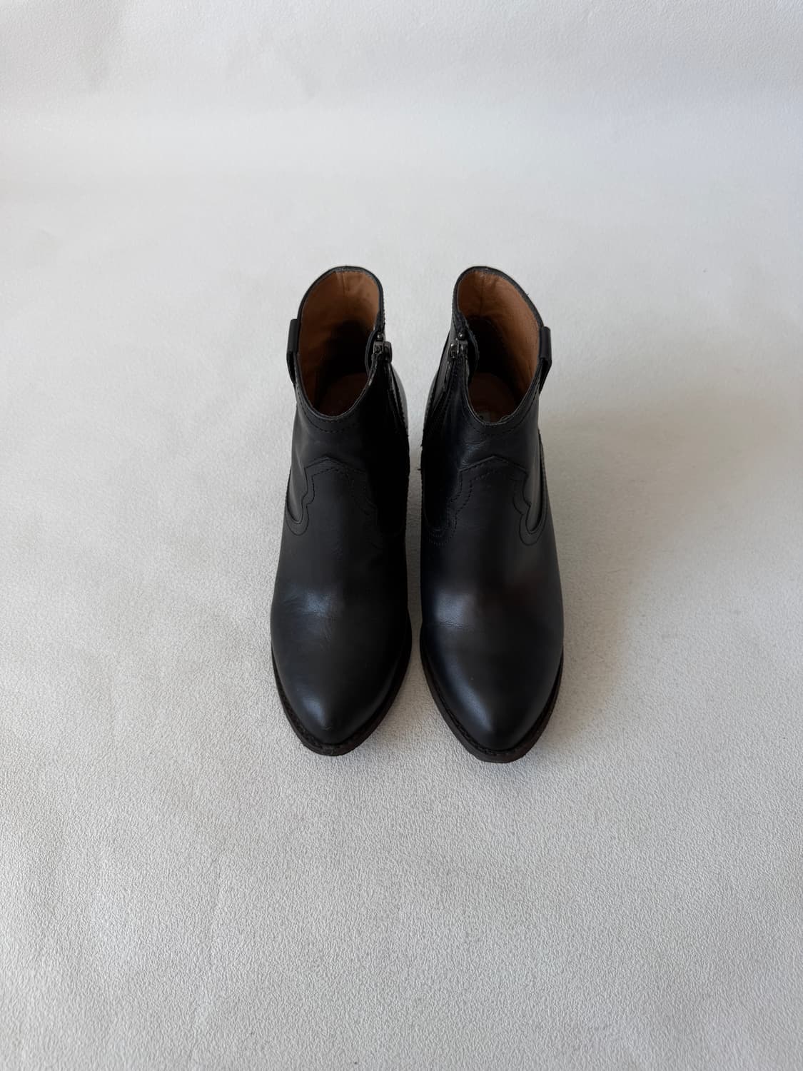 [약220-225]Pre owned 레더 웨스턴 부츠 상품이미지2