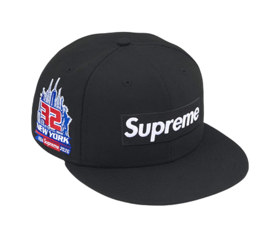 슈프림 샵 박스 로고 뉴에라 블랙 뉴욕 - 26SS (7-5/8) 상품이미지1