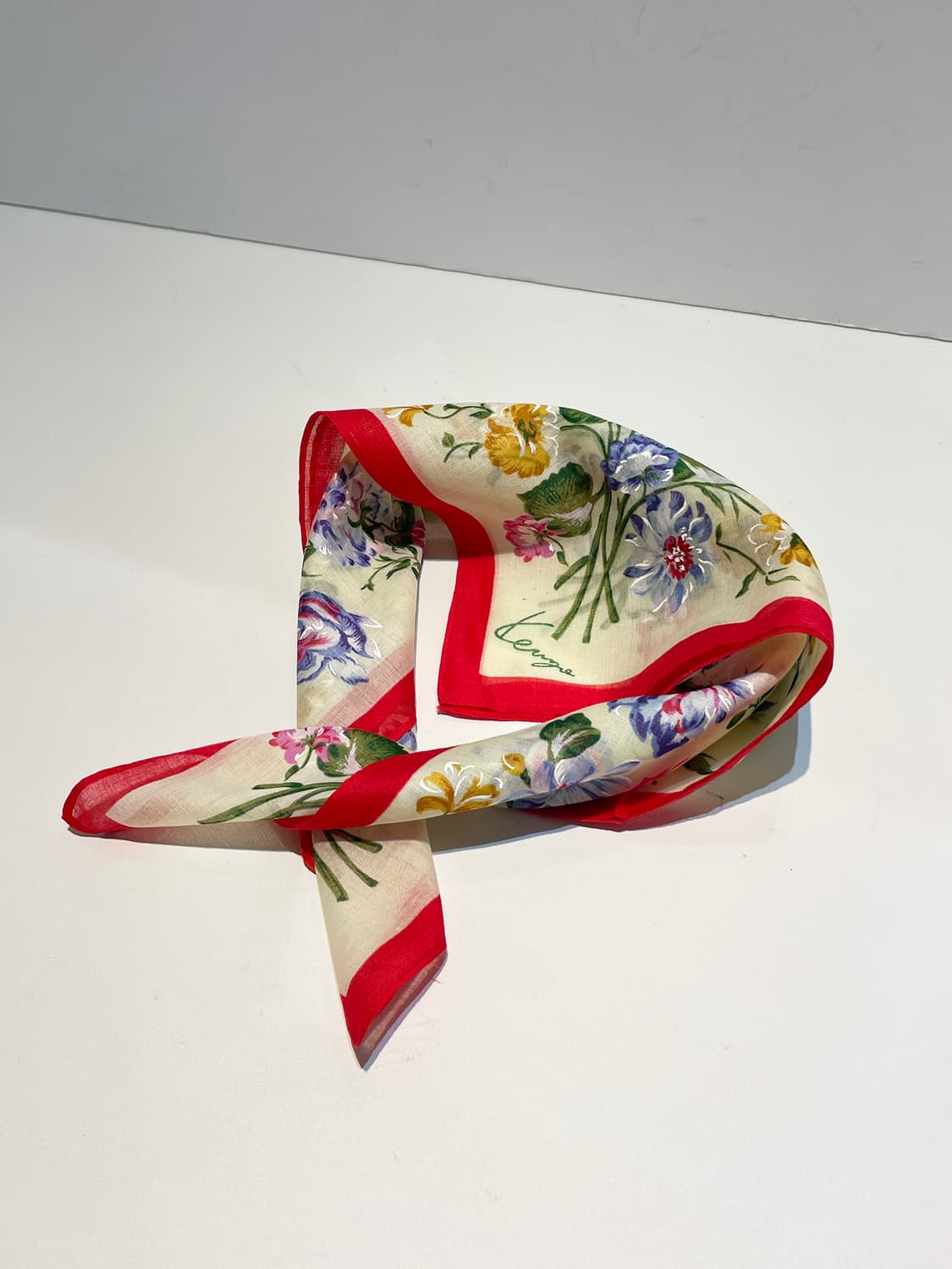 겐조 00s 재팬 플라워 패턴 쁘띠 손수건 A1455 상품이미지1