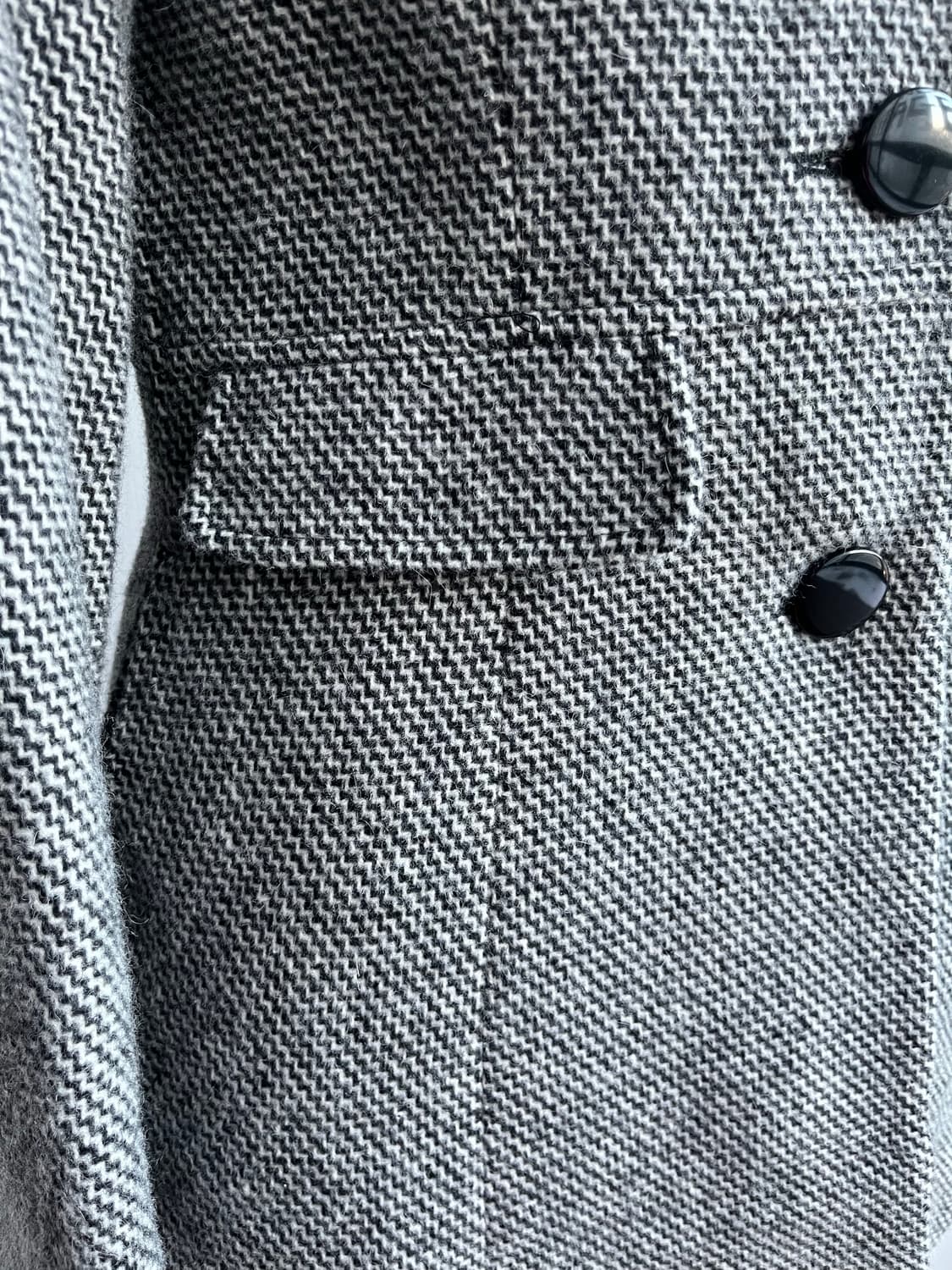 MISS PARIS 헤링본 울혼방 테일러드 코트  상품이미지3