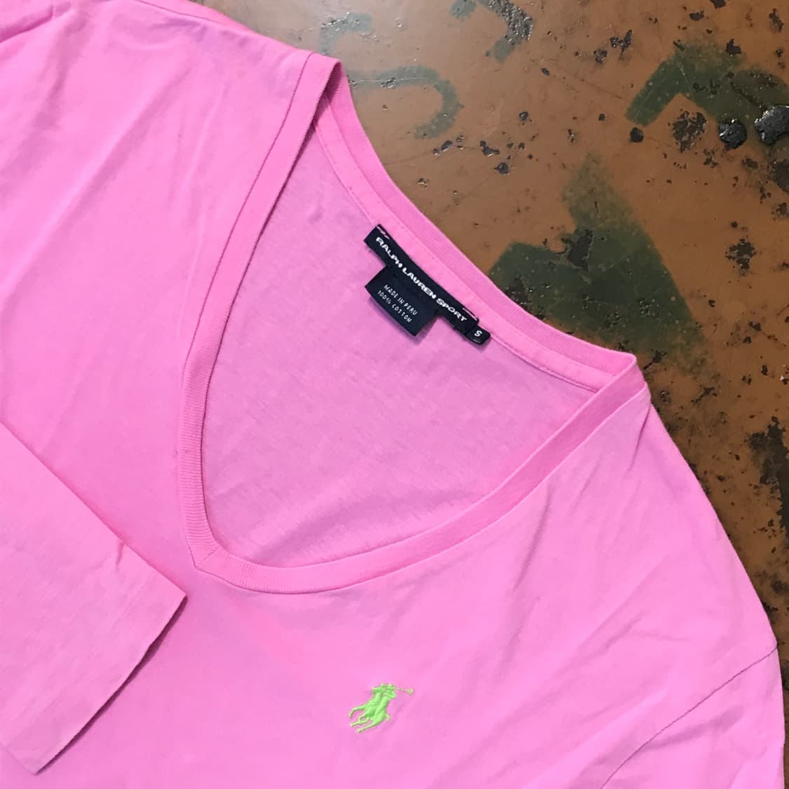 폴로랄프로렌 라이트 핑크 브이넥 롱 슬리브 여성 55 사이즈  상품이미지2