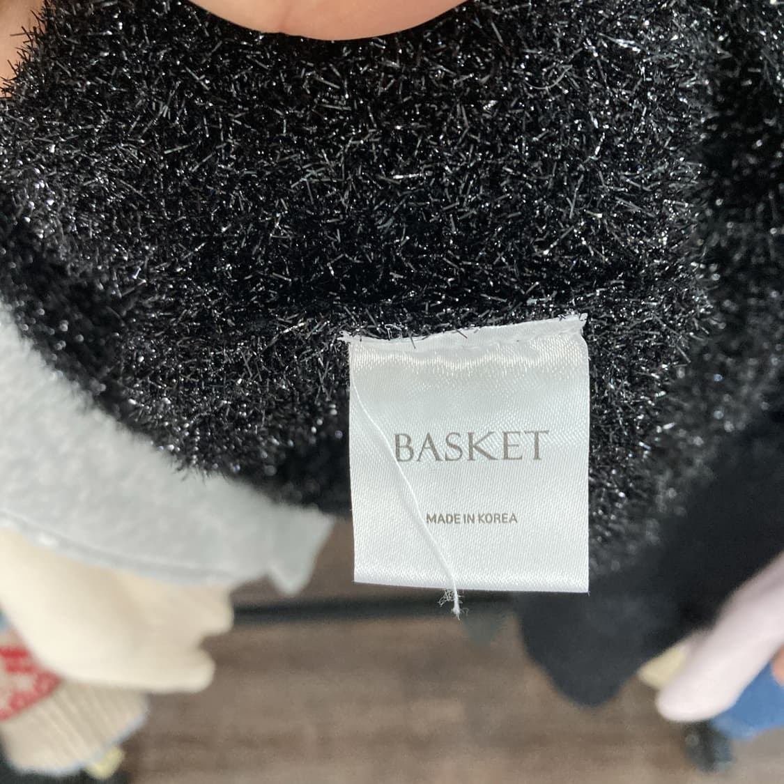 BASKET 여성스팽글니트 블랙 F  상품이미지5