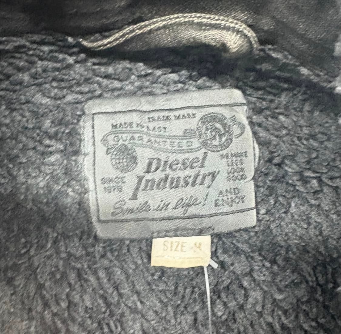 디젤 워싱 털 쉐르파 데님 자켓 (95) 상품이미지4