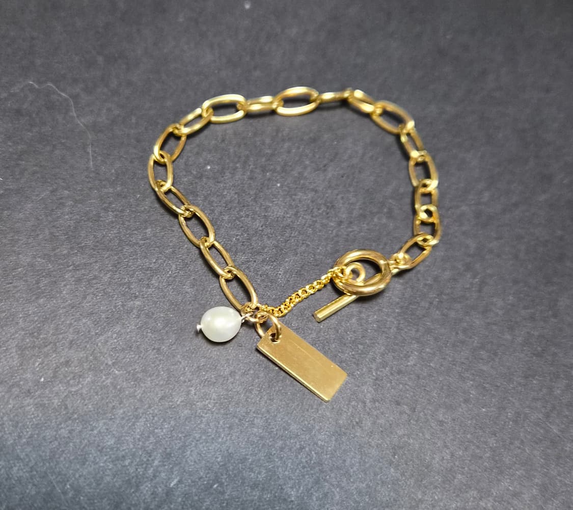 핸드메이드 담수진주 팔찌 상품이미지1