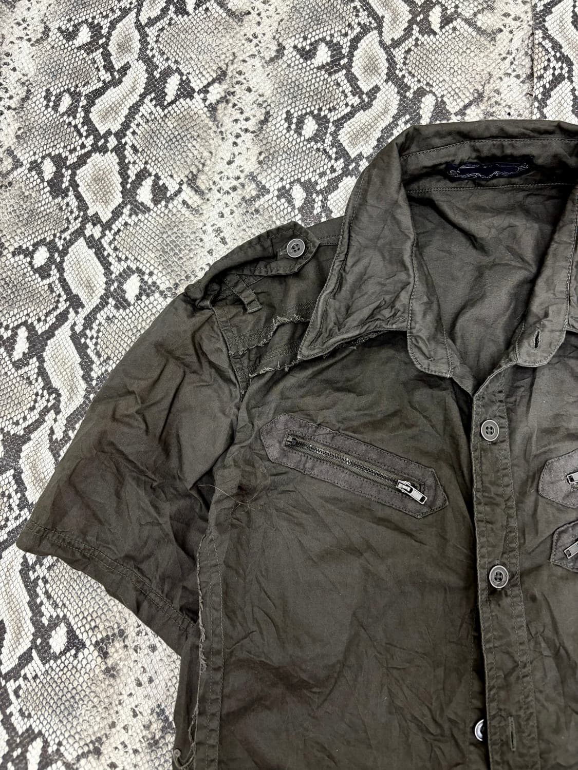 “Vintage”Grunge Mood Double Zipper Detai 상품이미지5