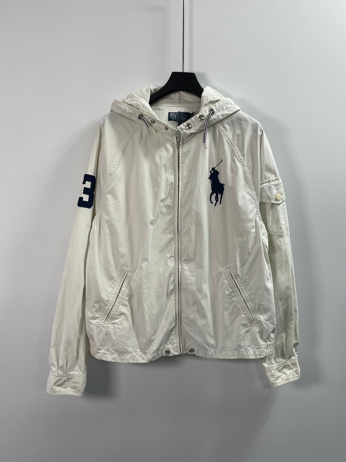폴로 랄프로렌 빅포니 화이트 후디 자켓 (on.75) 상품이미지1