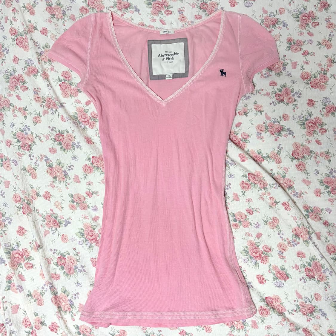 아베크롬비 2000s 핀터깔 희귀 브이넥 상품이미지1