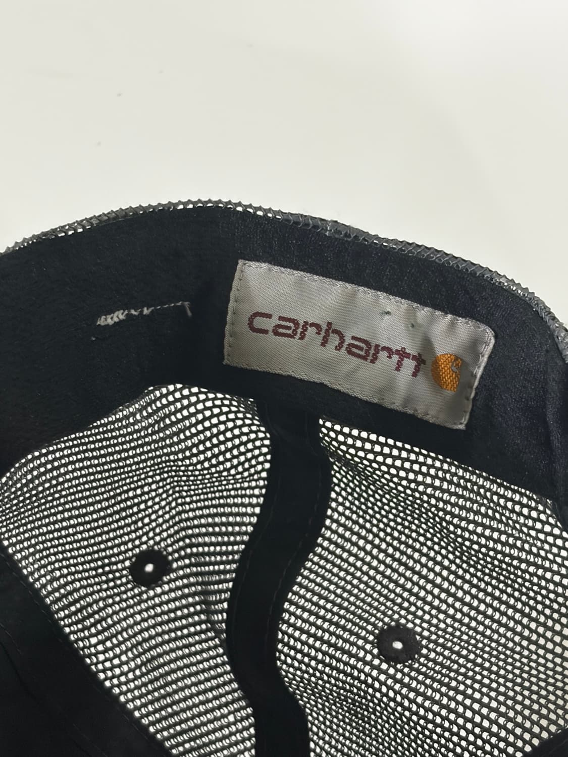 칼하트(Carhartt) 빈티지 챠콜 메쉬 트러커캡 상품이미지6