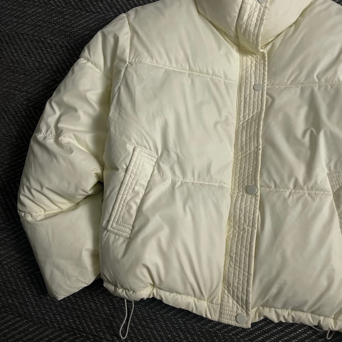 빈티지 우먼스 유광 크롭 패딩o 3950 상품이미지3