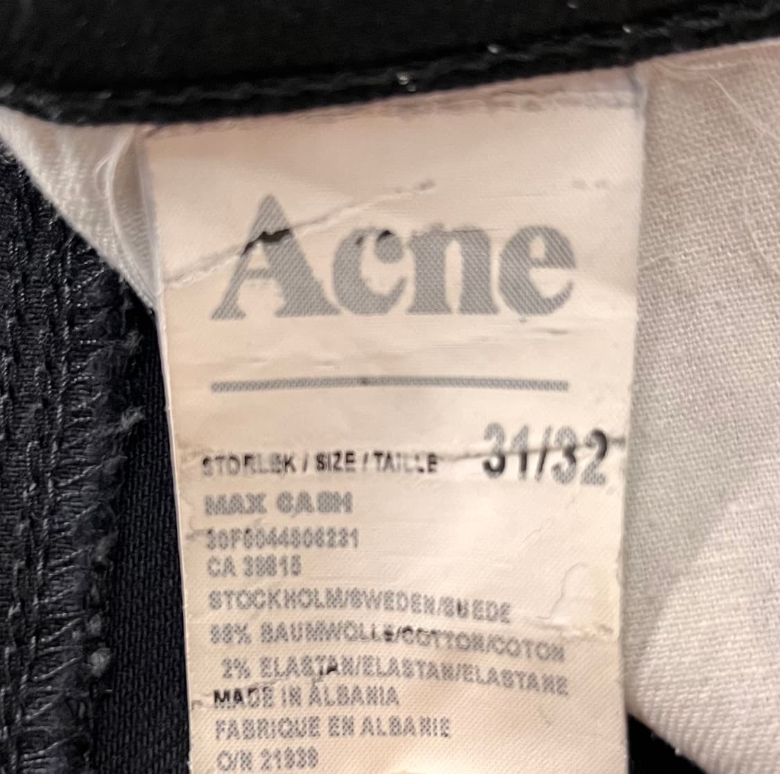 아크네 스튜디오 블랙진 31 상품이미지5