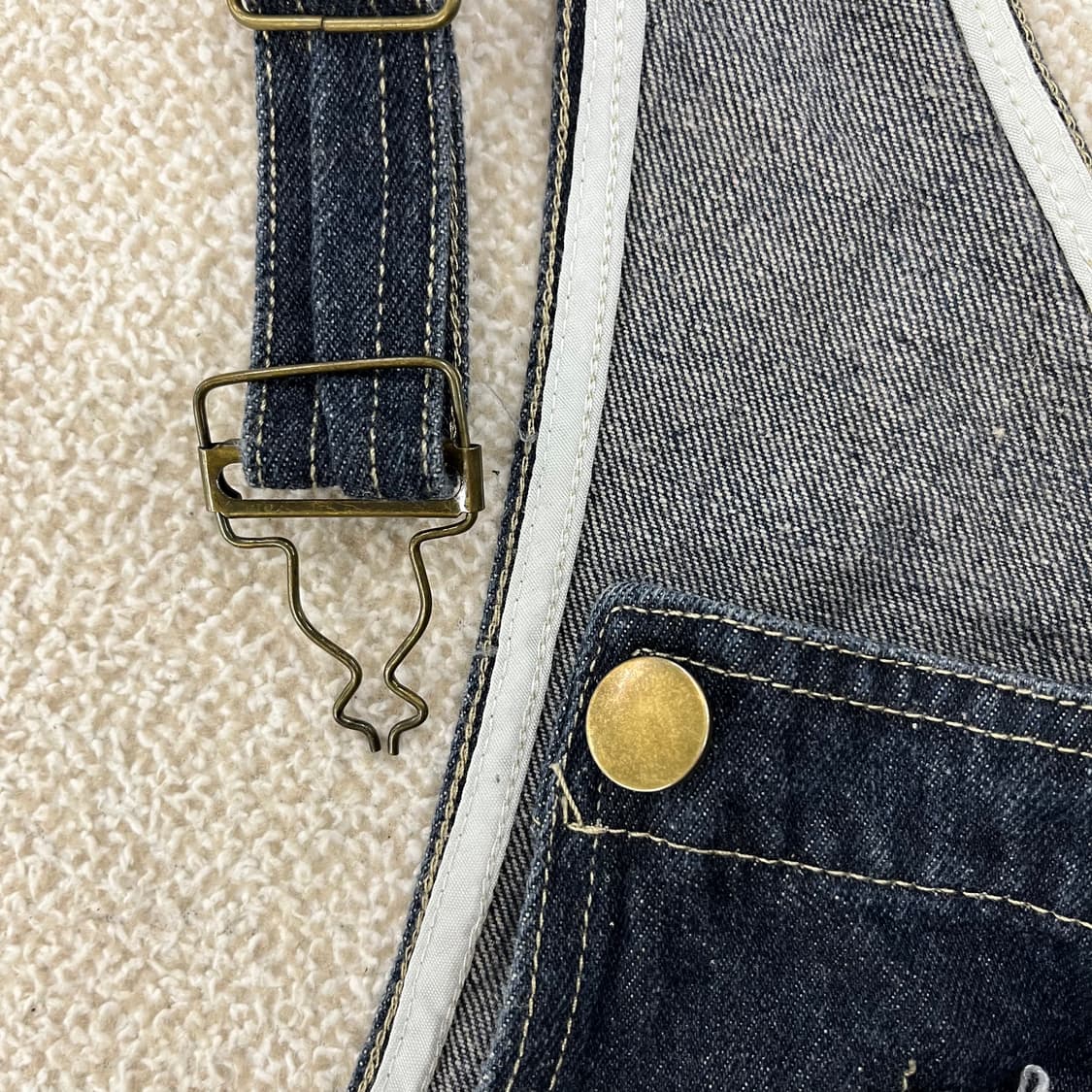 [실측확인] 데님 오버롤 여성 멜빵바지 청바지 0120M1 상품이미지3