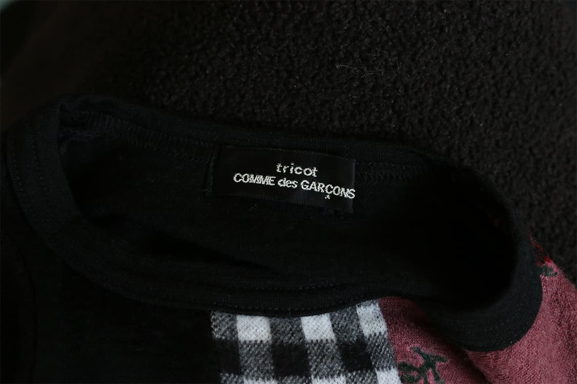 꼼데가르송 트리콧 패치워크 니트 상품이미지6