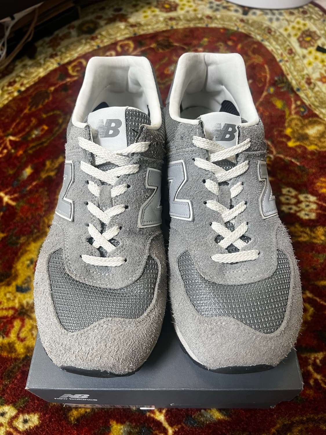 뉴발란스x포터리 574 그레이 275mm 상품이미지1