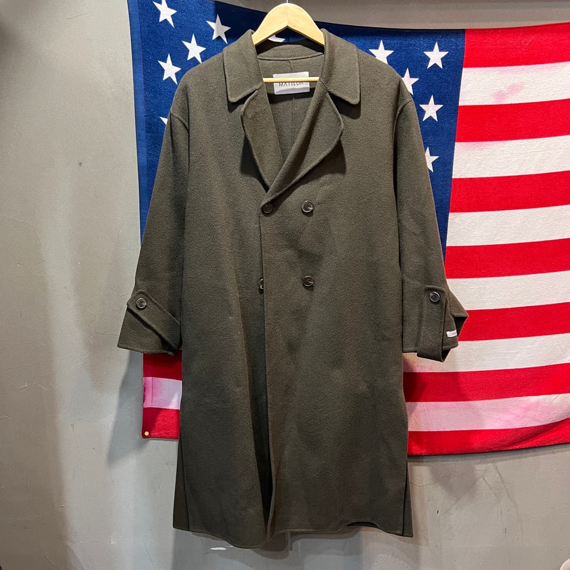 MATILDA 울 더블 코트 카키 상품이미지1