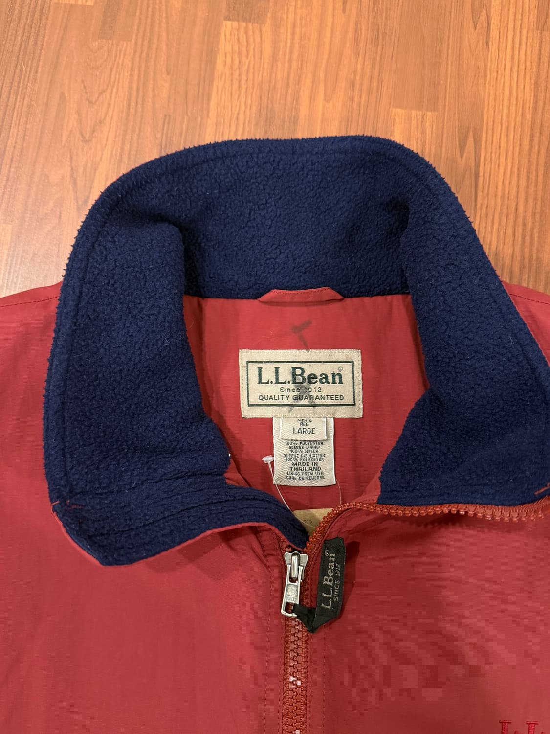 00s L.L.Bean 엘엘빈 플리스 웜업 나일론 봄버 자켓 상품이미지10