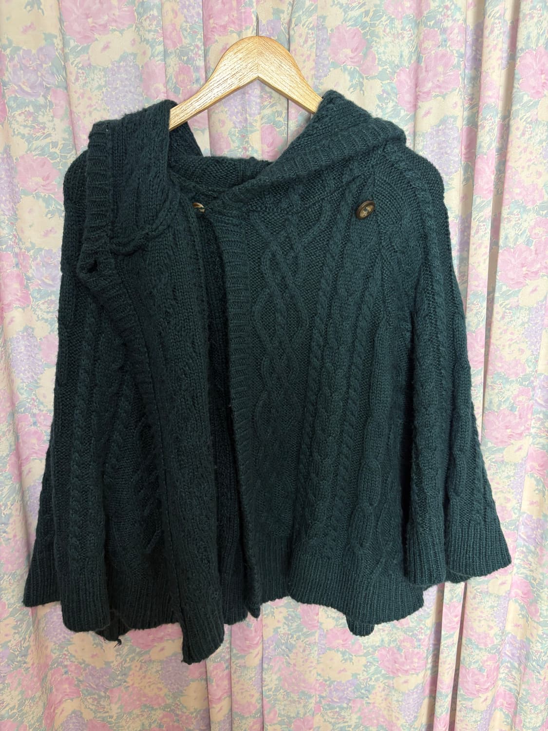 청록 니트 케이프  상품이미지6