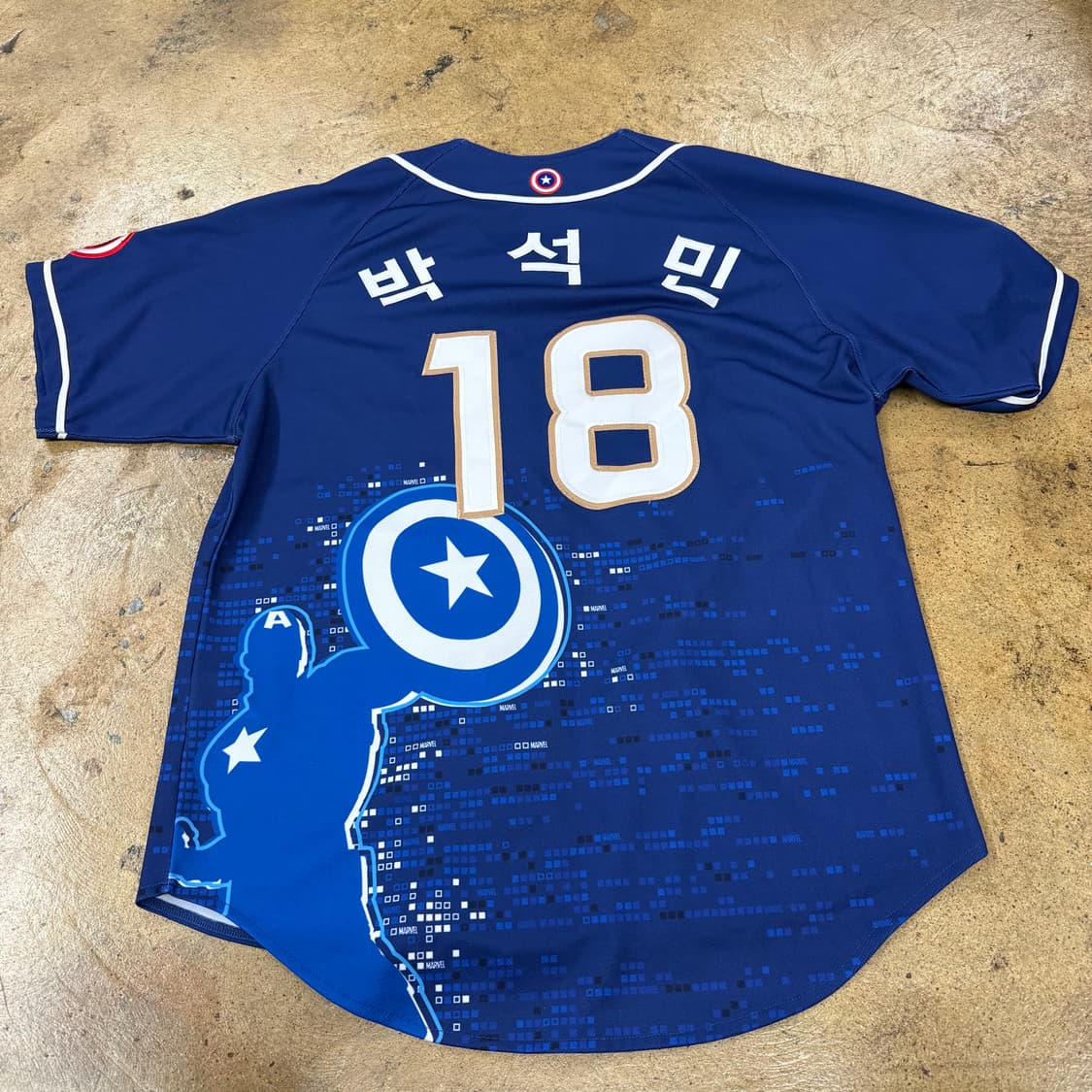 [정품/105] NC 다이노스 마블 콜라보 18 박석민 마킹유니폼 b10 상품이미지3